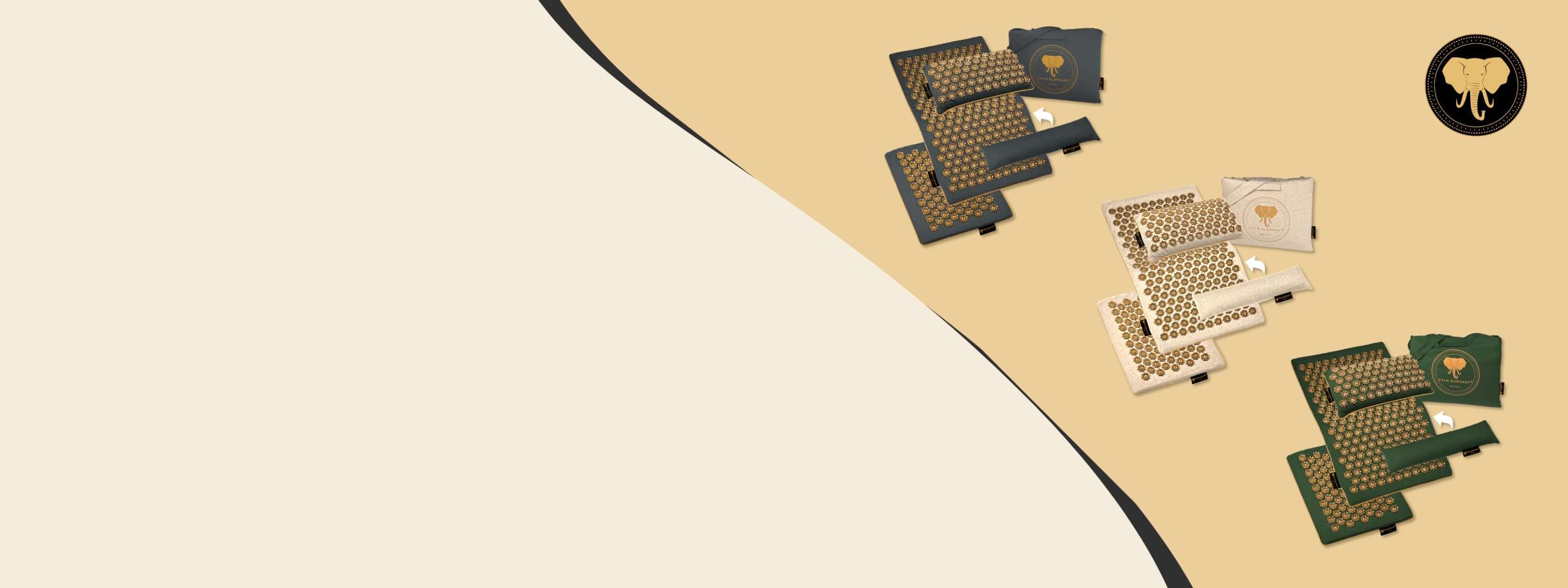 Akupressurmatte Genuine von Calm Elephant - 5-teiliges Set