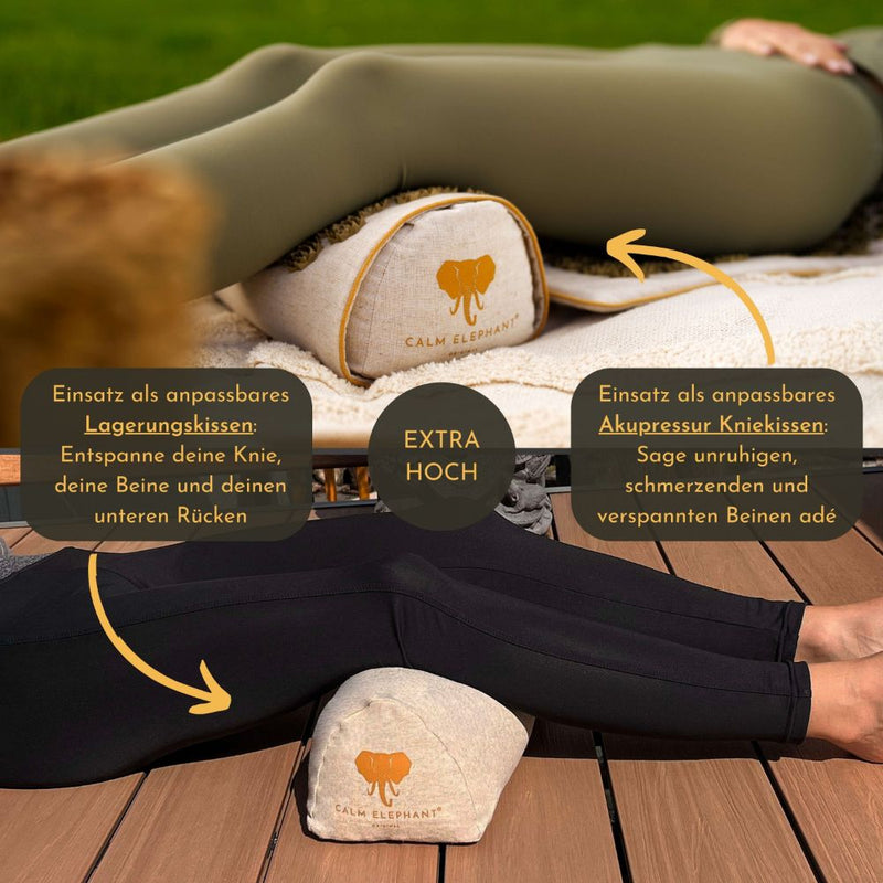 Premium 2-in-1 acupressure knee cushion, extra high