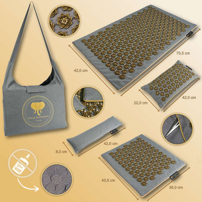 Premium acupressure mat “GENUINE” in a 5-piece XL set